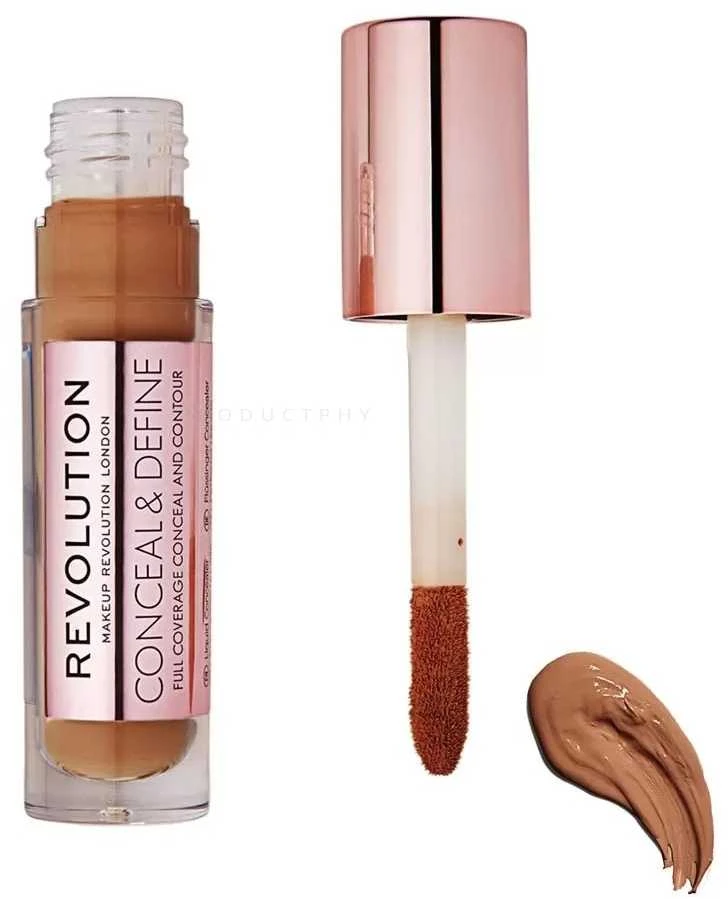 Makeup Revolution Conceal & Define korekcinis skystas makiažo pagrindas C 14, 4 g