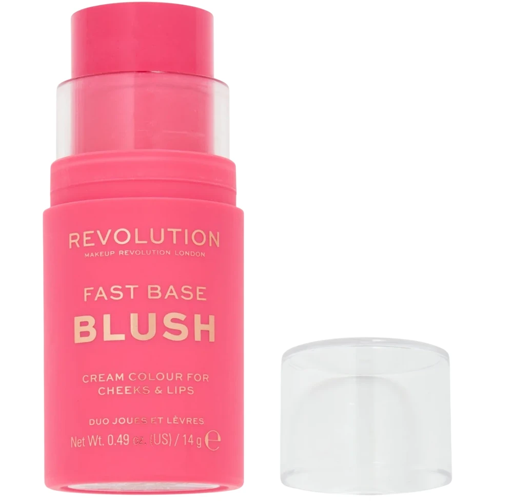„Makeup Revolution Fast Base“ skaistalų pieštukas „Rose“, 14 g