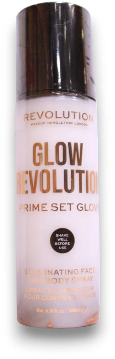 Makeup Revolution, Glow Revolution, Veganiškas, Švytėjimo suteikiantis, Purškiklis, Veidui - Kūnui, 200 ml