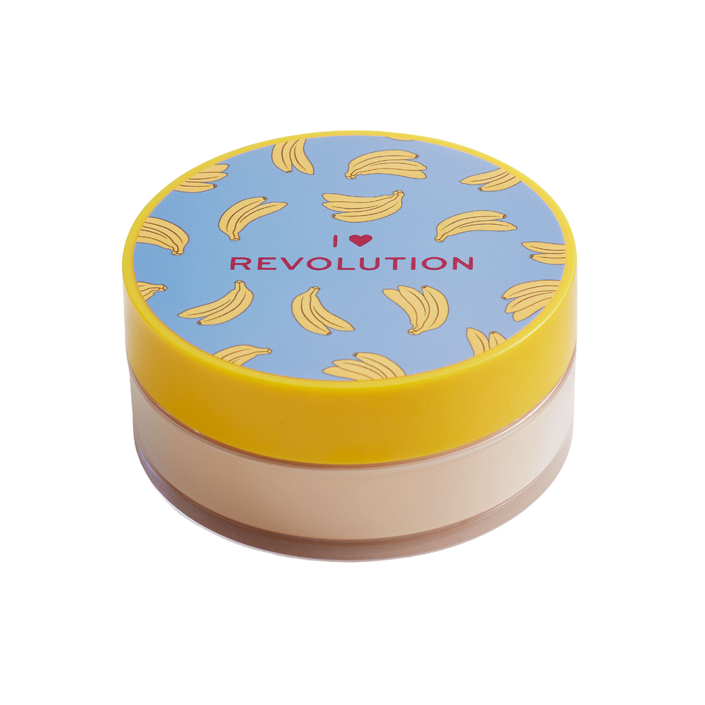 „Makeup Revolution I Heart Revolution“ biri fiksuojamoji pudra, bananų skonio, 22 g