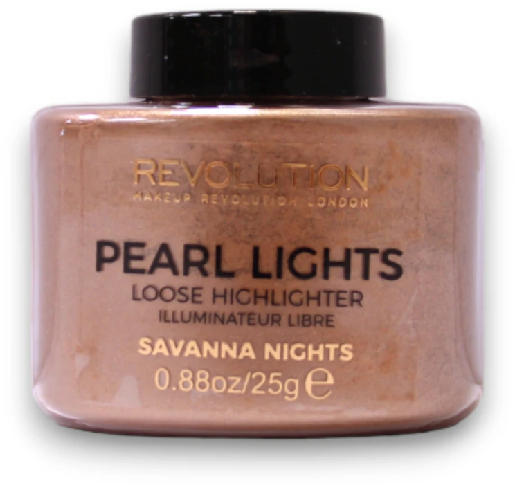 „Makeup Revolution Pearl Lights“ birūs šviesą atspindintys milteliai, „Savannah Nights“, 25 g
