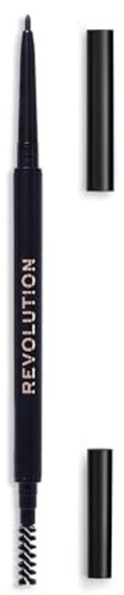 Makeup Revolution Precise Brow Eyebrow kreminis pieštukas ir 2-in-1 Ebony 0.05 g