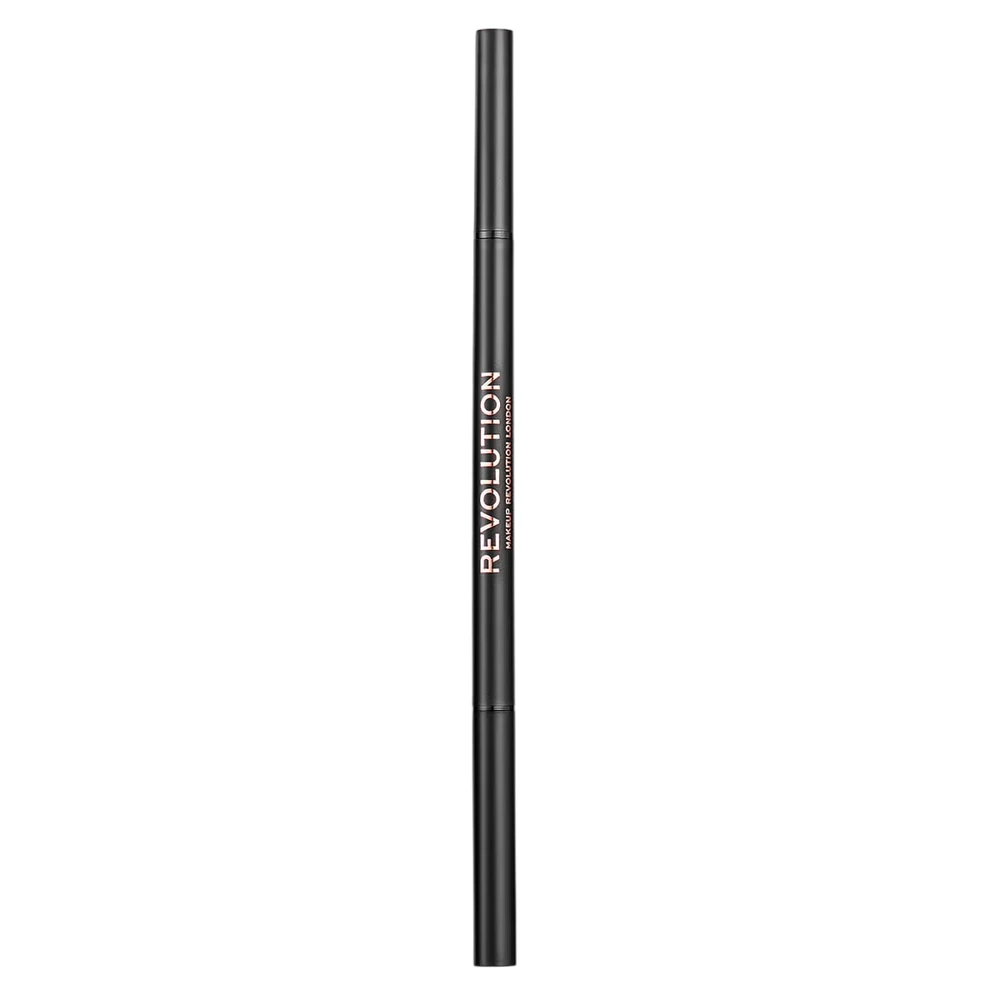 „Makeup Revolution Precise Brow Vegan Matte Retractable Eyebrow“ akių šešėliai ir 2-in-1 „Warm Brown“ 0.05 g
