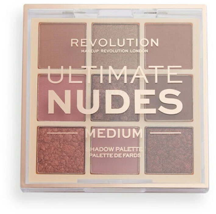 „Makeup Revolution Ultimate Nudes“ akių šešėlių paletė, vidutinė, 8,1 g