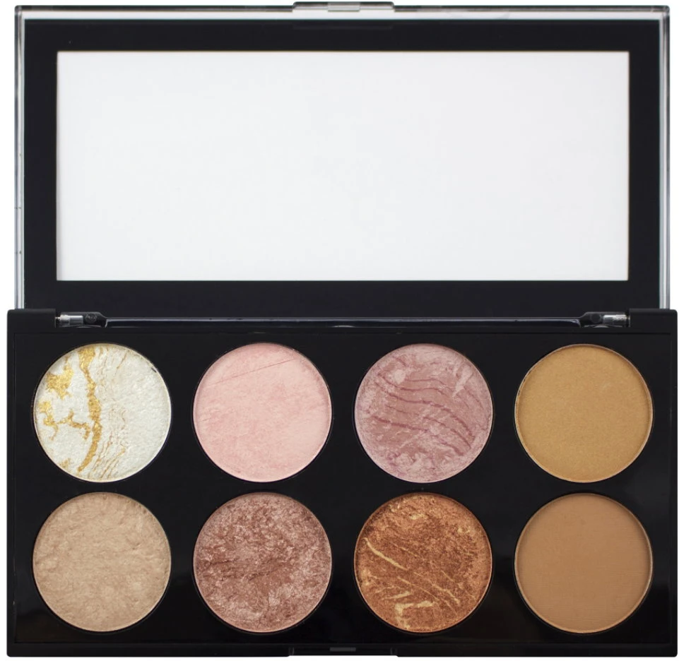 „Makeup Revolution Ultra Blush“ skaistalų paletė „Golden Sugar“ 12,8 g