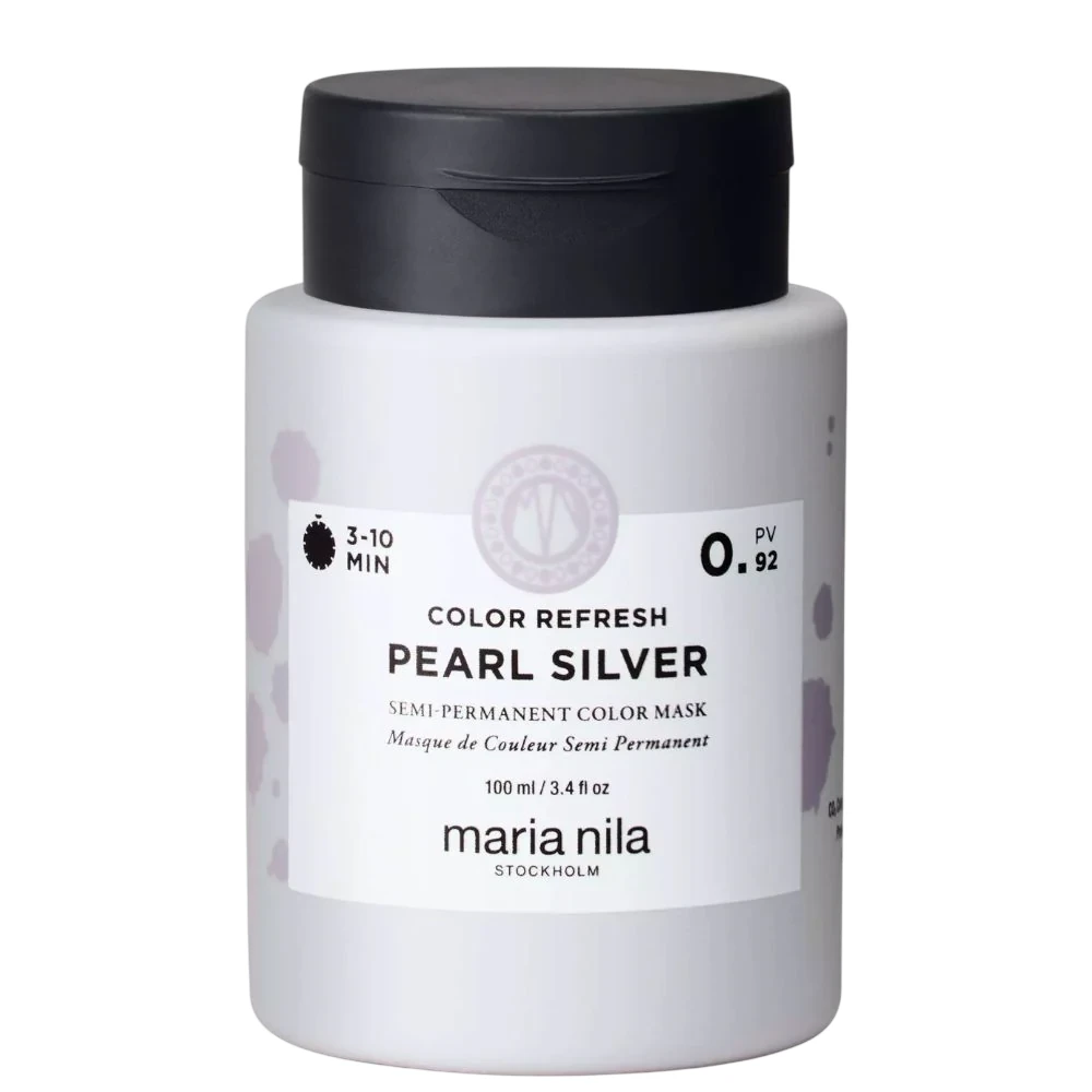 Maria Nila Colour Refresh plaukų dažymo kreminė kaukė spalvos gaivumui 0.92 Pearl Sidabrinis, 100 ml
