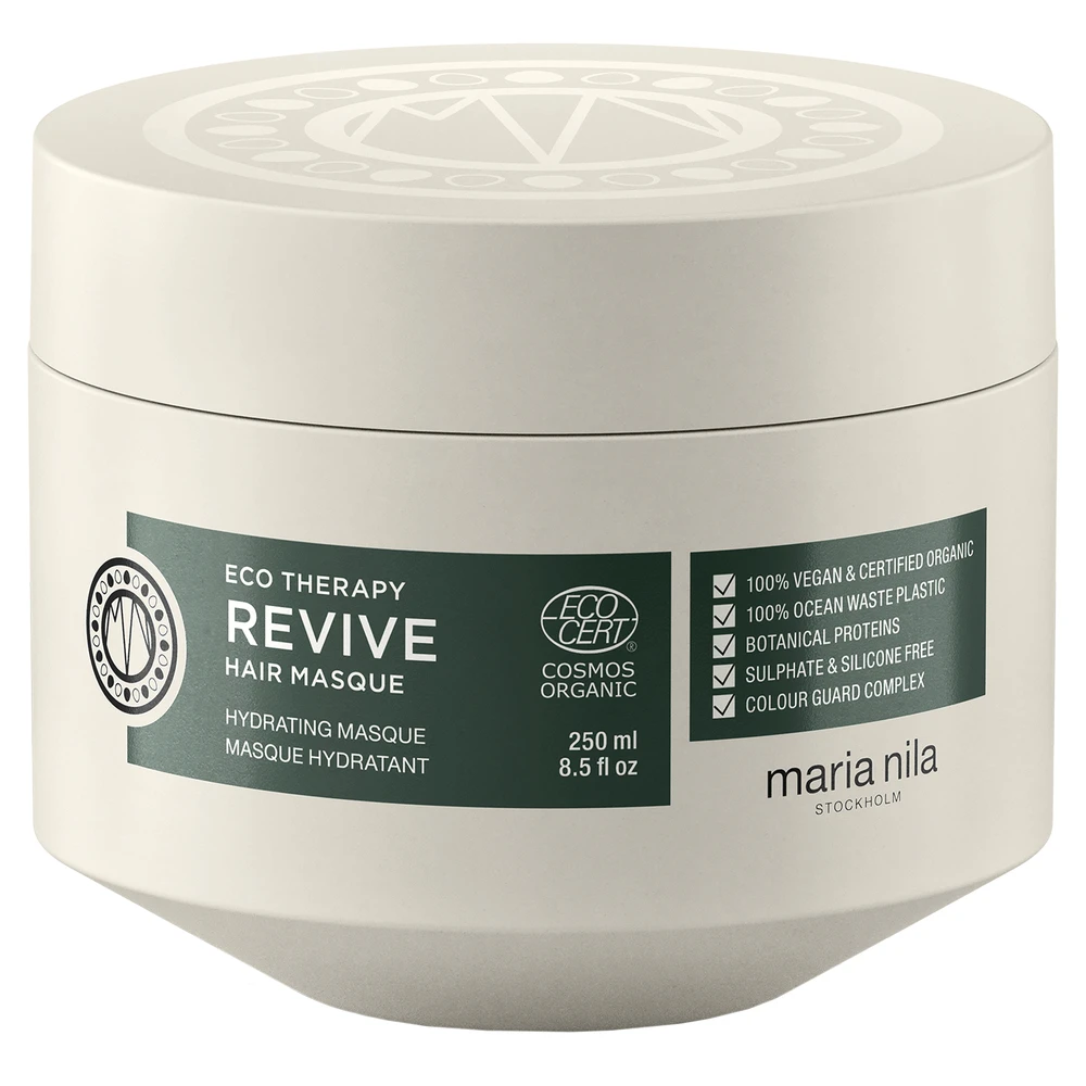 Maria Nila Eco Therapy Revive plaukų kaukė be žiaurumo, kreminio drėkinamoji kaukė, 250 ml