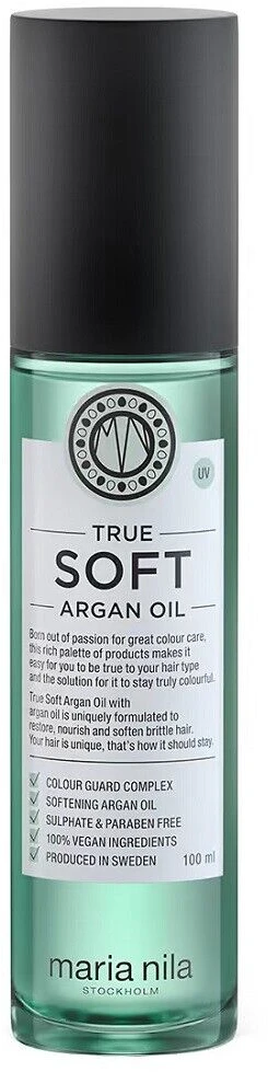 Maria Nila Argano aliejus sausiems ir pažeistiems plaukams "True Soft" ("Argan Oil") 100 ml