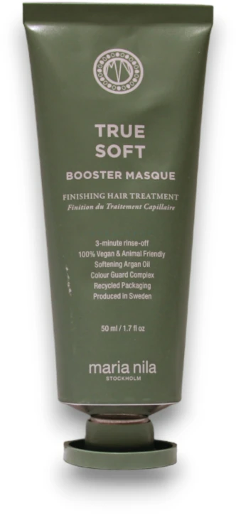 Maria Nila True Soft Booster Masque greito poveikio drėkinamoji plaukų kaukė, 50 ml