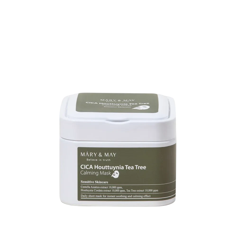 Mary&May Mary & May Cica Houttuynia Tea Tree Calming Mask lakštinė veido kaukė, 400g