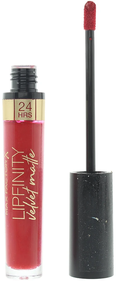 Max Factor Lipfinity Velvet Matte Lūpų dažai, 3,5 ml, spalva - 025 Red Luxury