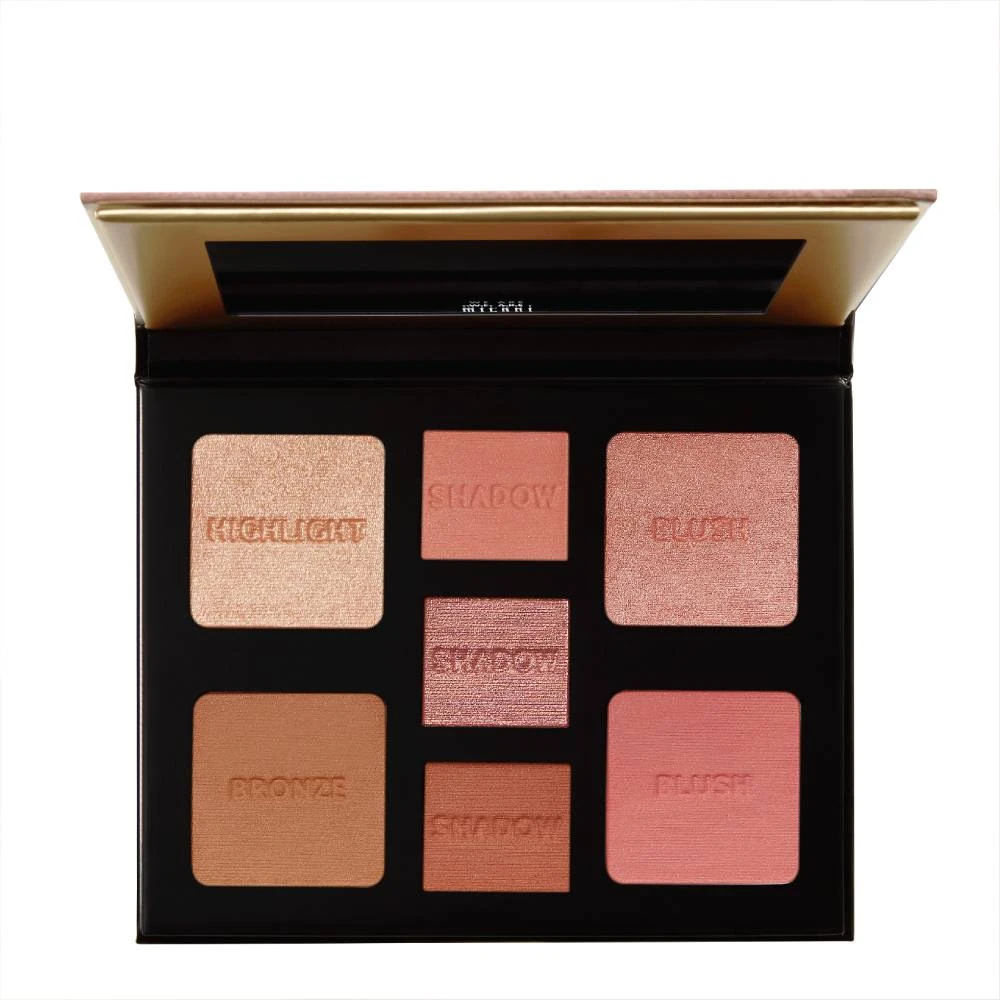 Milani, All Inclusive, Face Palette, 110, Light-Medium, 7 Shades, 11 g