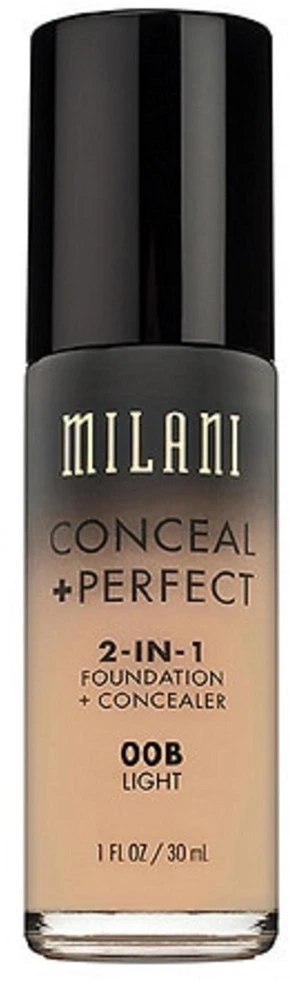 Milani „Conceal + Perfect Natural“ skystas makiažo pagrindas ir kaukė 2-in-1 00B Light, 30 ml