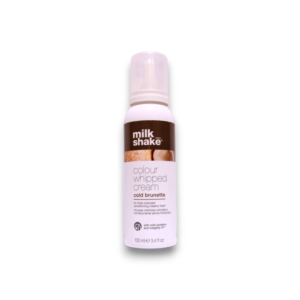 Kondicionuojančios dažomosios putos MILK SHAKE Colour whipped cream ,,Cold Brunette", 100m