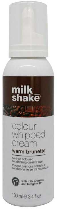 Kondicionuojančios dažomosios putos MILK SHAKE Colour whipped cream ,,Warm Brunette", 100m