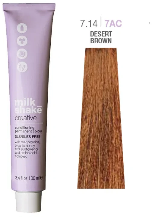 Milk Shake Milk_Shake Creative Permanent Color 7.14 Desert Brown, 100 ml