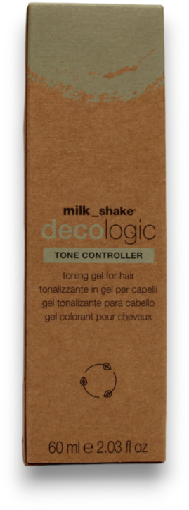 Milk Shake Pieno kokteilis „Decologic Tone Controller“ šilko baltymų plaukų dažai „Kreminis Toneris Ametisto pilka“ šviesintiems plaukams, 60 ml