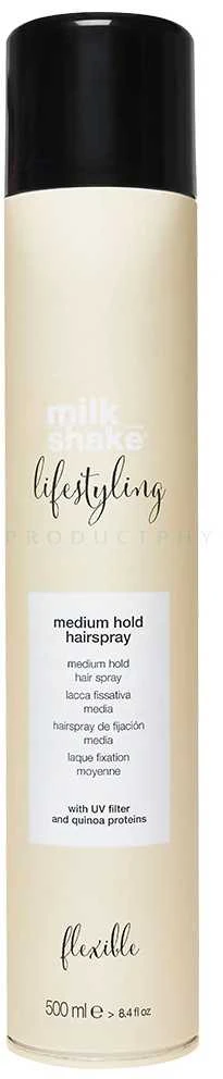 Vidutinės fiksacijos lakas Milk Shake Lifestyling Medium Hold Hairspray 500ml