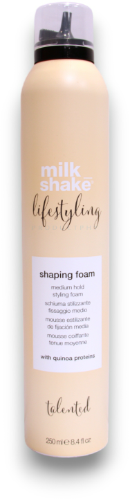 Vidutinės fiksacijos putos plaukams Milk Shake Lifestyling Shaping Foam Medium Hold 200ml