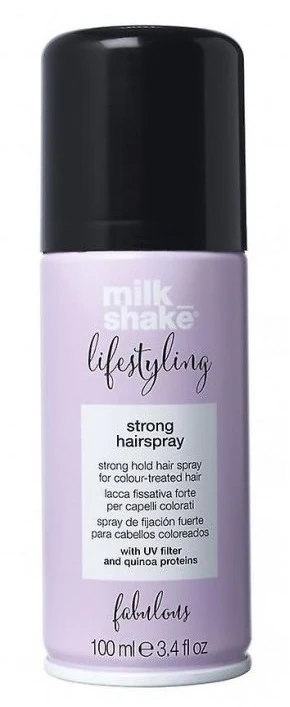 Milk Shake, Lifestyling, UV Filter, Plaukų lakas, For Styling, Strong Hold, 100 ml