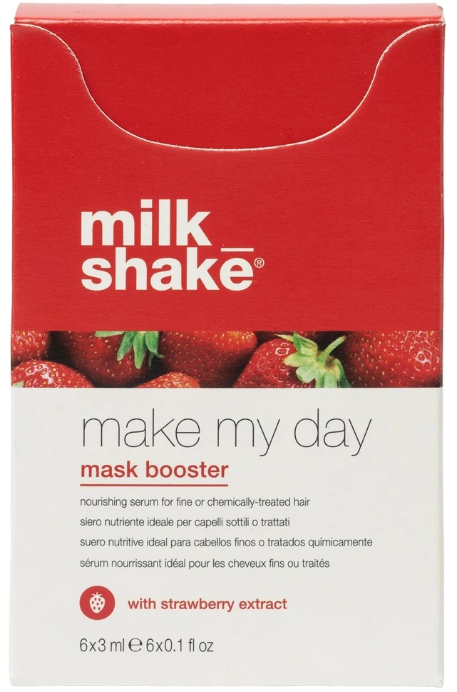 Serumas Milk Shake Make My Day Mask Booster maitininantis Strawberry Serum 6x3 ml