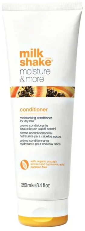 Drėkinamasis kondicionierius sausiems plaukams| Milk Shake - Moisture & More, 250 ml