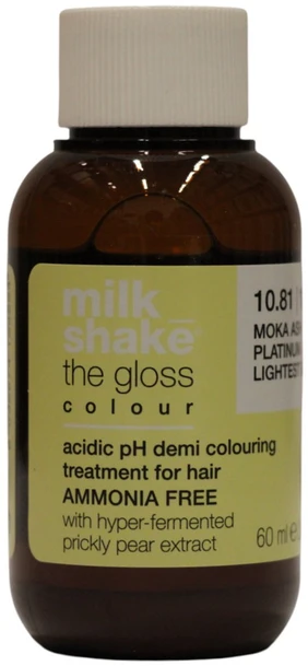„Milk Shake“ blizgūs pusiau ilgalaikiai plaukų dažai, rūgštinis pH 10,81, 60 ml