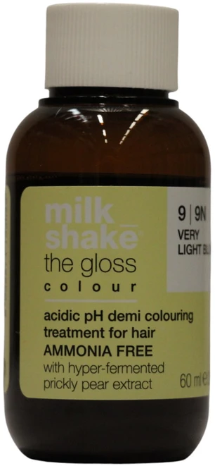 „Milk Shake The Gloss“ rūgštinio pH pusiau permanentiniai plaukų dažai, 9 Biondo Chiarissimo, 60 ml