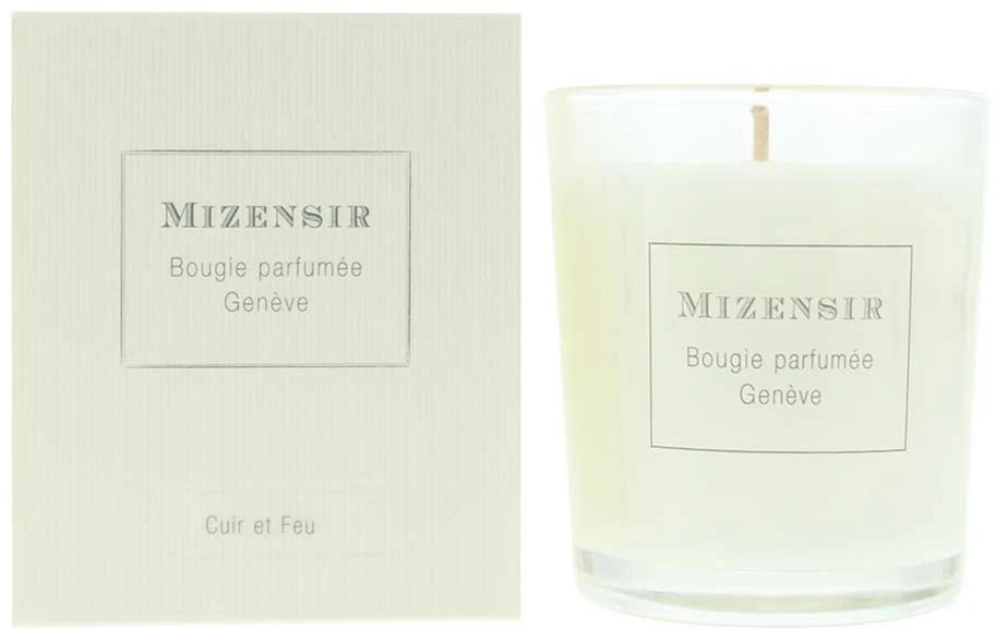 Mizensir Cuir Et Feu medienos kvapo žvakė, 90 g