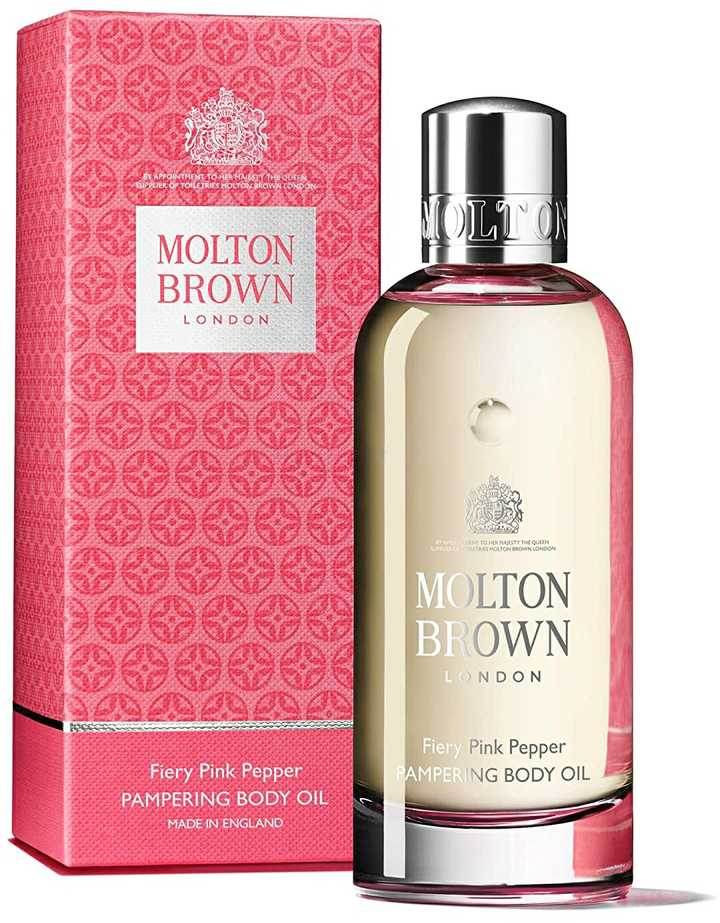 Molton Brown Fiery Rožinė pipirų kūno aliejus, 100 ml