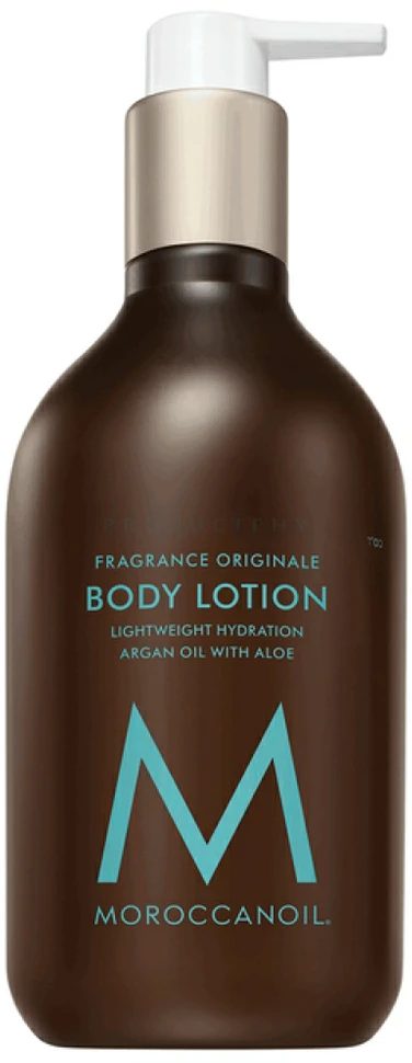 Lengvas, greitai įsigeriantis kūno losjonas su drėkinamųjų aliejų mišiniu Moroccanoil Locion Corporal Fragamce Originale 360ml@
