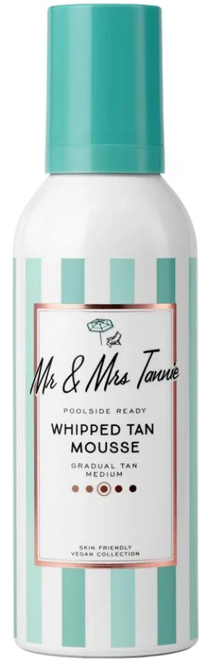 „Mr & Mrs Tannie“ drėkinamosios savaiminio įdegio putos su alijošiumi ir putomis kūnui, 200 ml