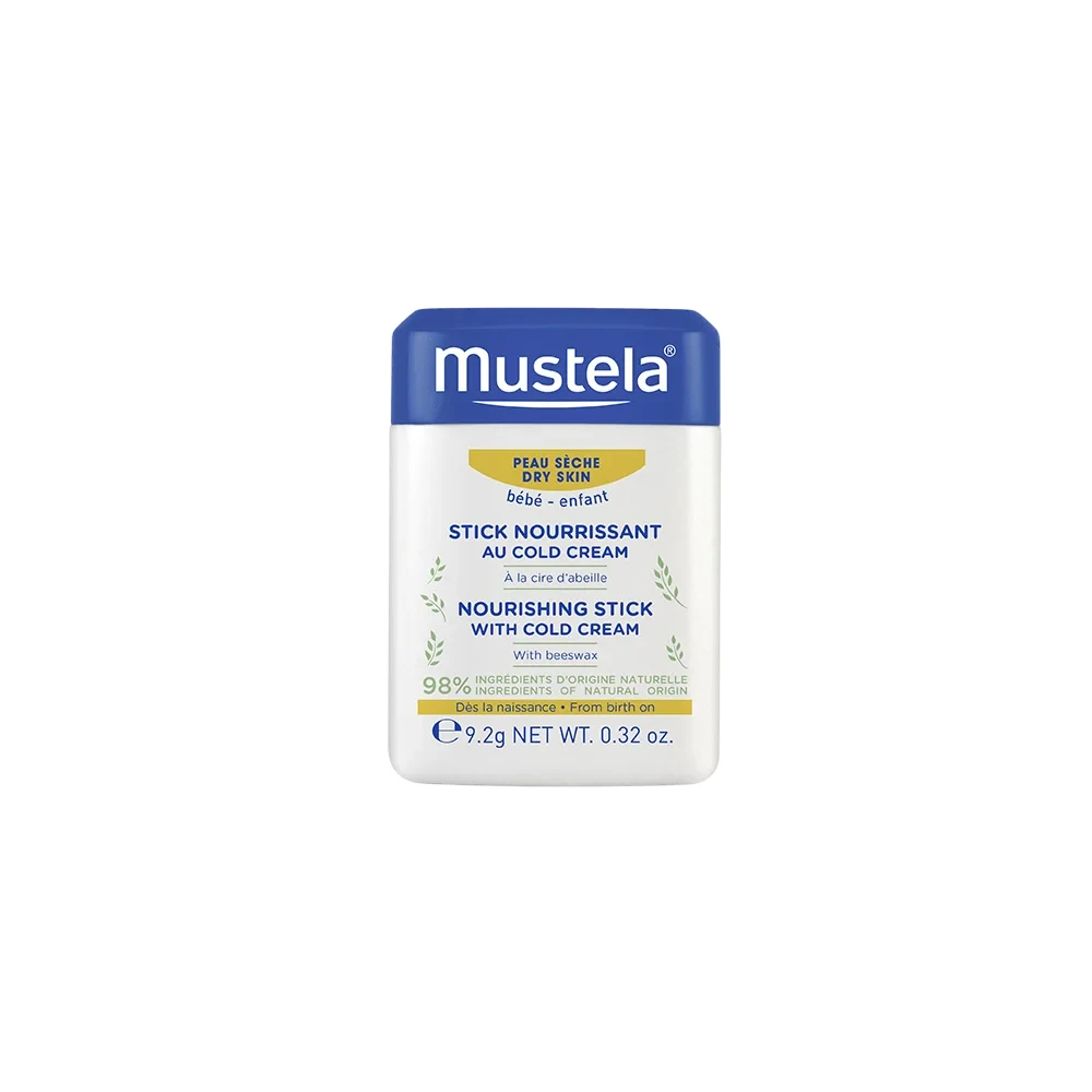 Mustela Cold Kreminis Natural Beeswax maitininantis Stick For Face 9.2 g