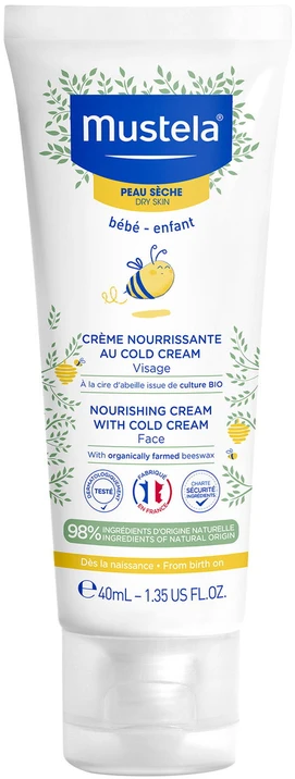 Mustela Maitinamasis kremas su šaltu kremu drėkinamasis ir atpalaiduojantis kremas vaikams 40ml