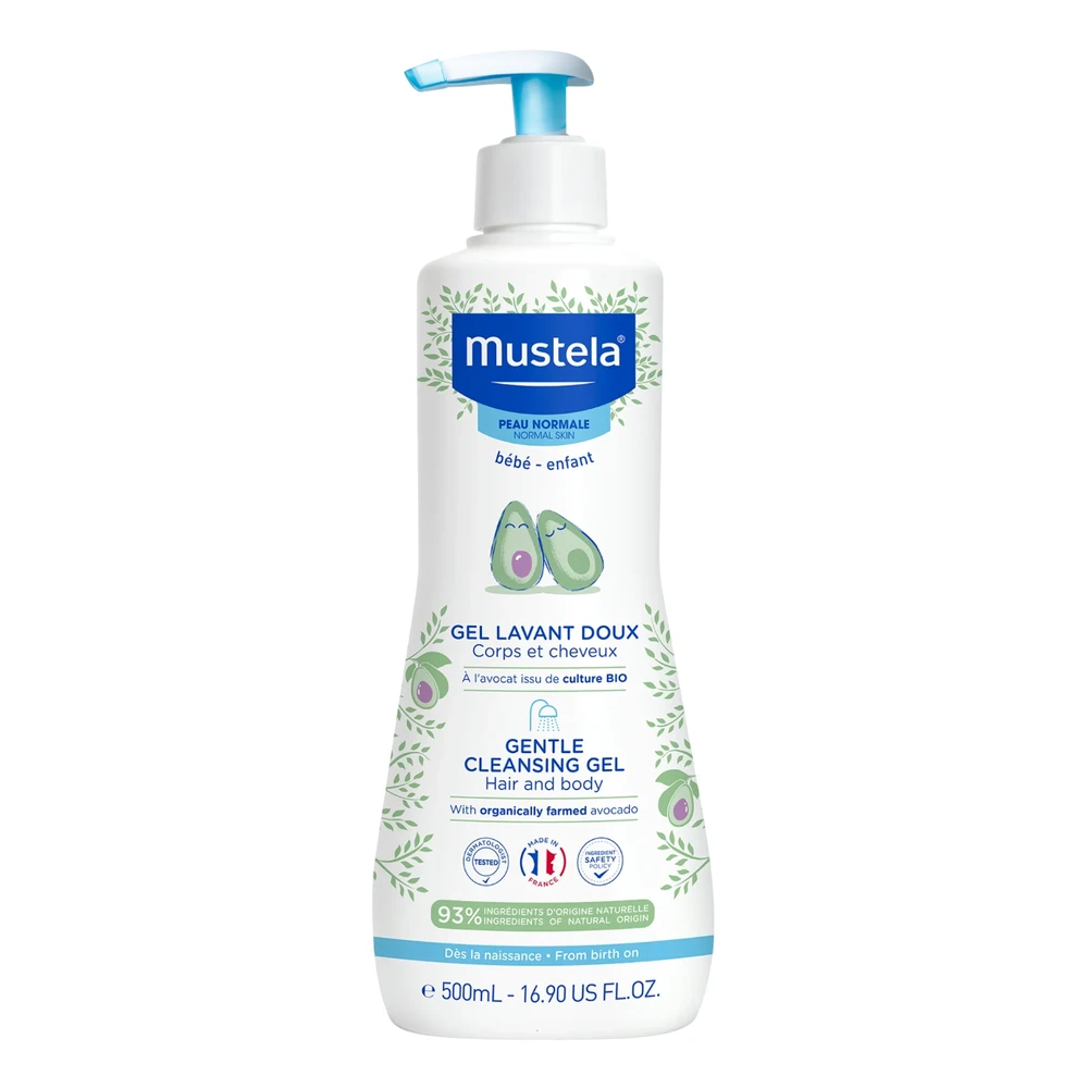 Mustela Gentle Cleansing Gel švelnus prausiklis, 500 ml