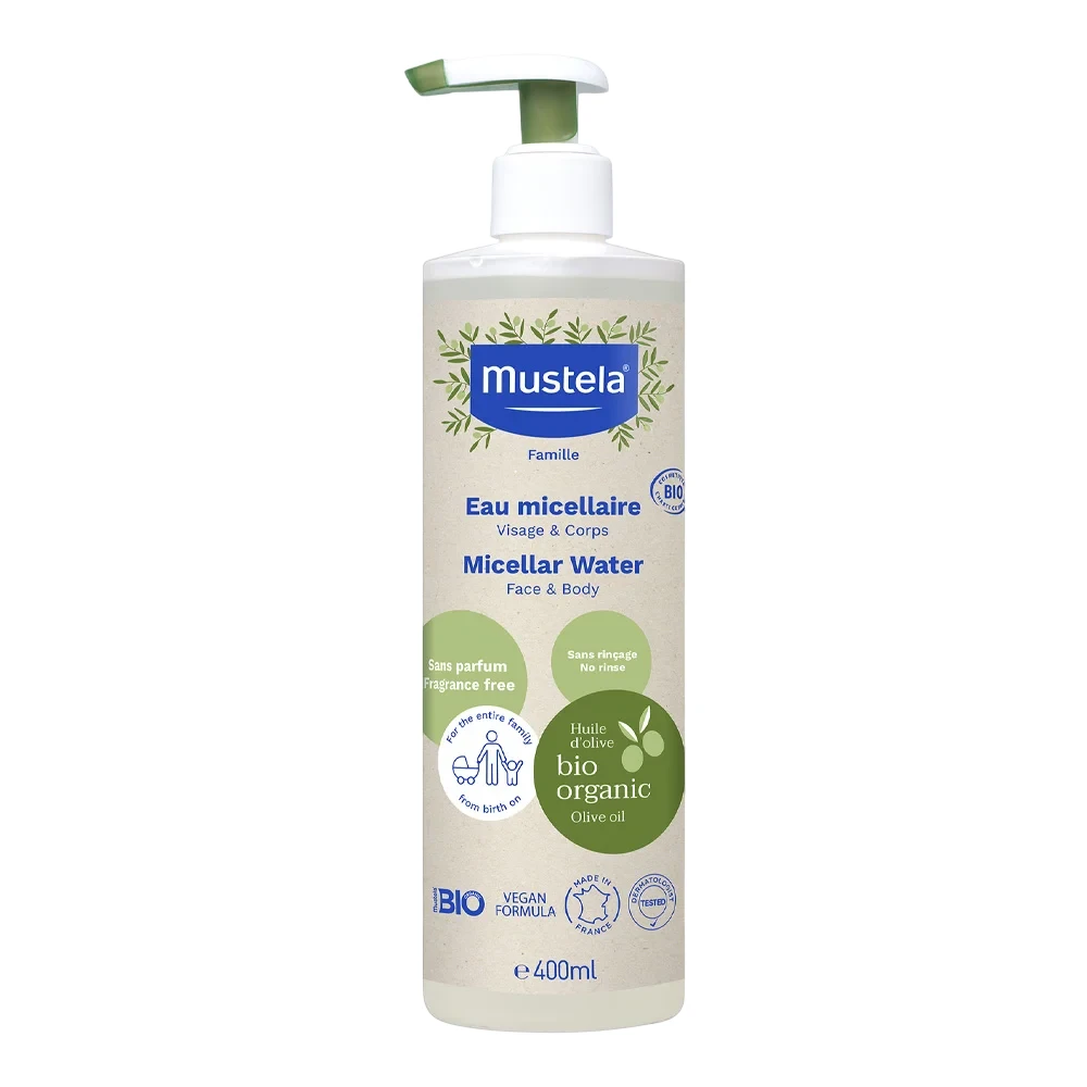 Mustela Bio Micellar Vanduo micelinis vanduo, 400 ml