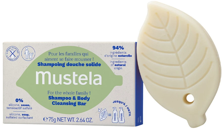 "Mustela" ekologiškas "Mustela" kietasis dušo šampūnas 75g