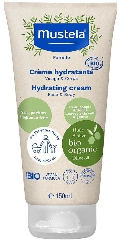 Mustela Bio Hydrating Kreminis dieninis kremas, 150 ml