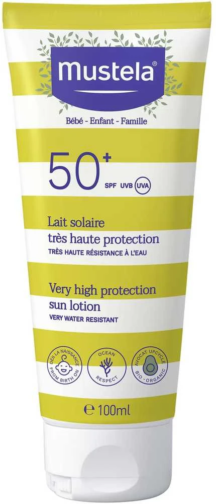 Mustela Kūdikių apsauginis pienelis nuo saulės IP50+ 100ml