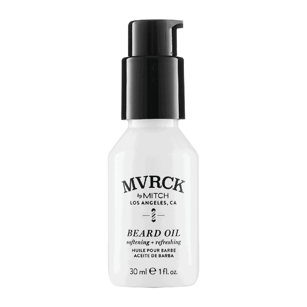 Paul Mitchell MVRCK by Mitch Beard Beard Oil minkštinantis ir atgaivinantis aliejus barzdai, 30 ml