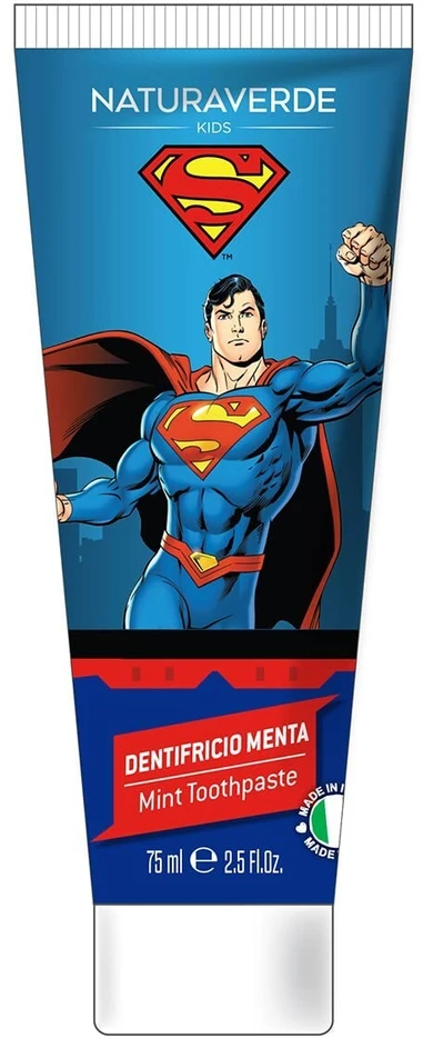 NATURAVERDE SUPERMAN vaikų dantų pasta, 75 ml