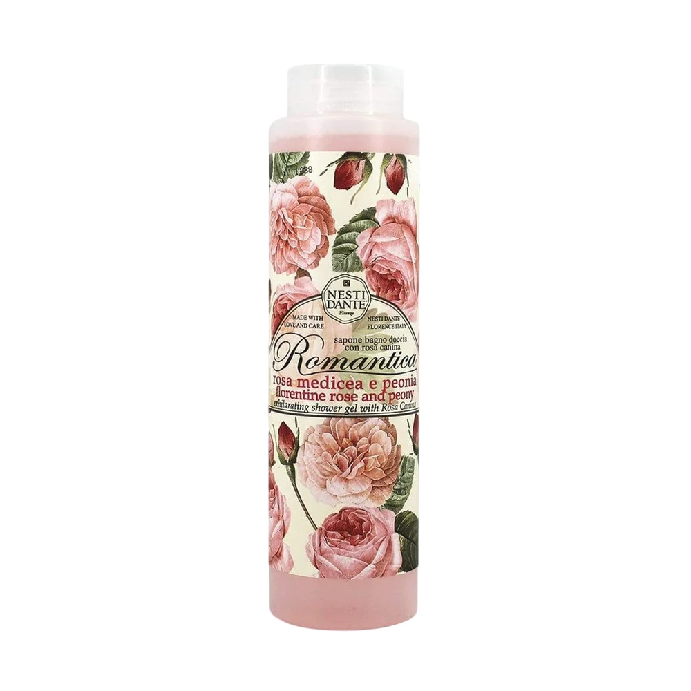 Nesti Dante Romantica Rose & Peony Cleansing & Softening Dušo želė All Skin Types, 300 ml