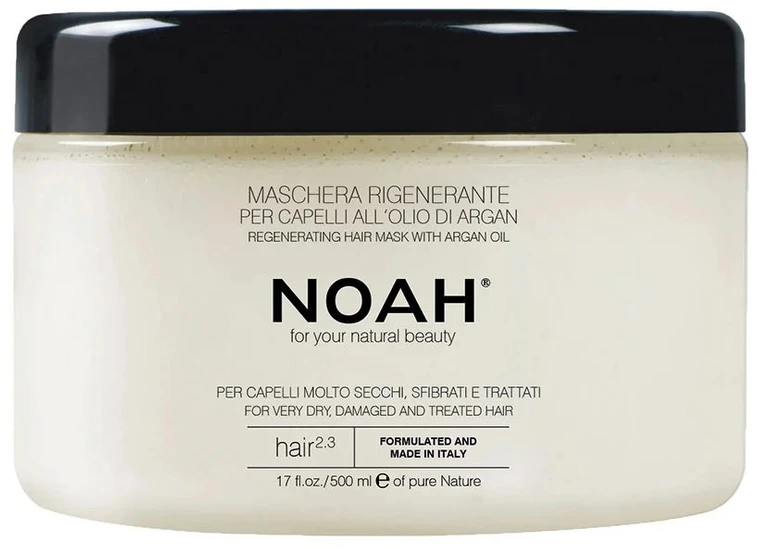 Noah 2.3. Regenerating Hair Mask With Argan Oil Kaukė sausiems ir pažeistiems plaukams, 500 ml