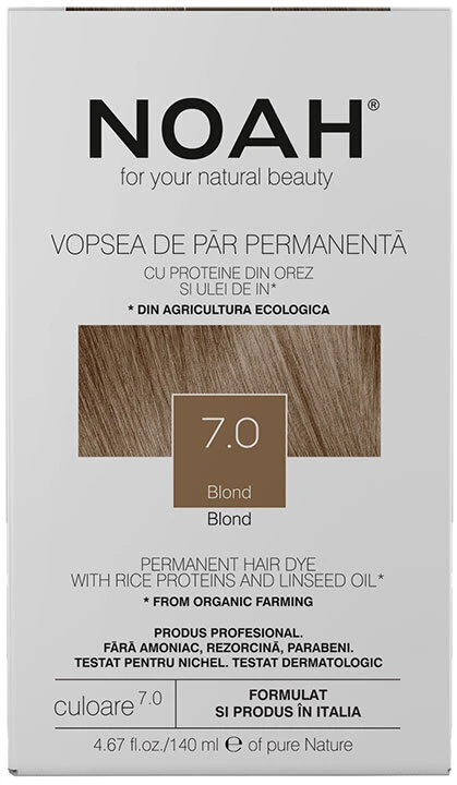 Noah Permanent Hair Dye 7.0 Blond Ilgalaikiai plaukų dažai, 140 ml