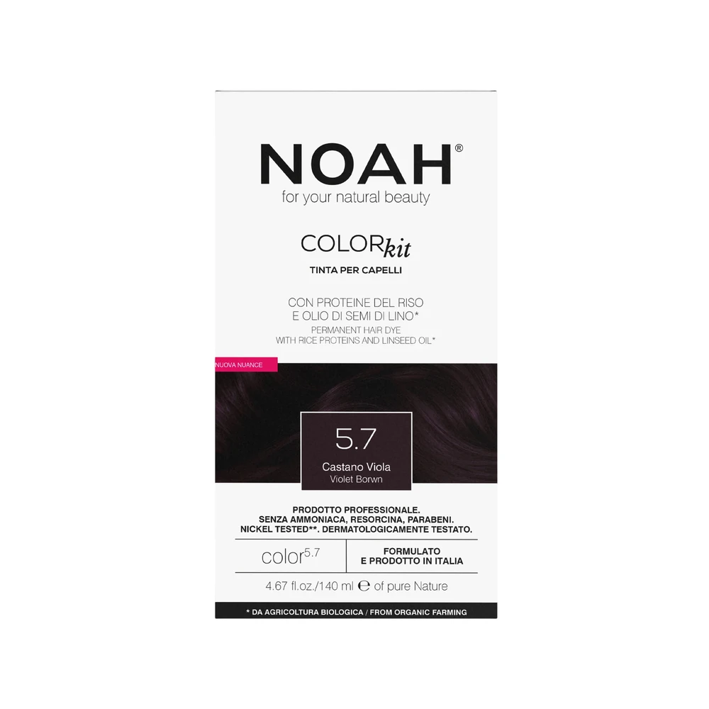 Noah Color Kit 5.7 Violet Brown ilgalaikiai plaukų dažai, 140 ml