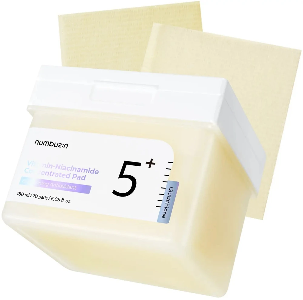 „Numbuzin No. 5“ vitamino ir niacinamido koncentruoti antioksidacinės valomosios pagalvėlės