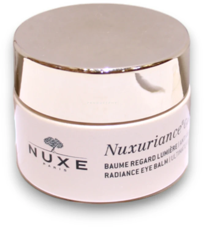 Nuxe Švytėjimo suteikiantis, maksimaliai nuo senėjimo saugantis paakių balzamas „Nuxuriance® Gold Radiance eye balm ultimate anti-aging“, 15 ml