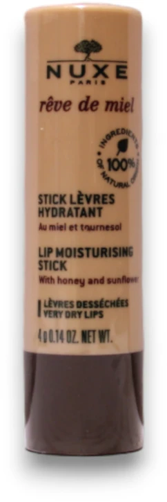 NUXE Reve de Miel Lip Moisturising Stick Lūpų balzamas moterims, 4 g
