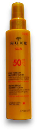 "Nuxe Sun" aukštos apsaugos purškiklis su SPF 50 150ml