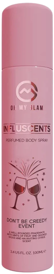 Oh My Glam Influscents Don't Be Creedy: Event kūno purškiklis, 100 ml